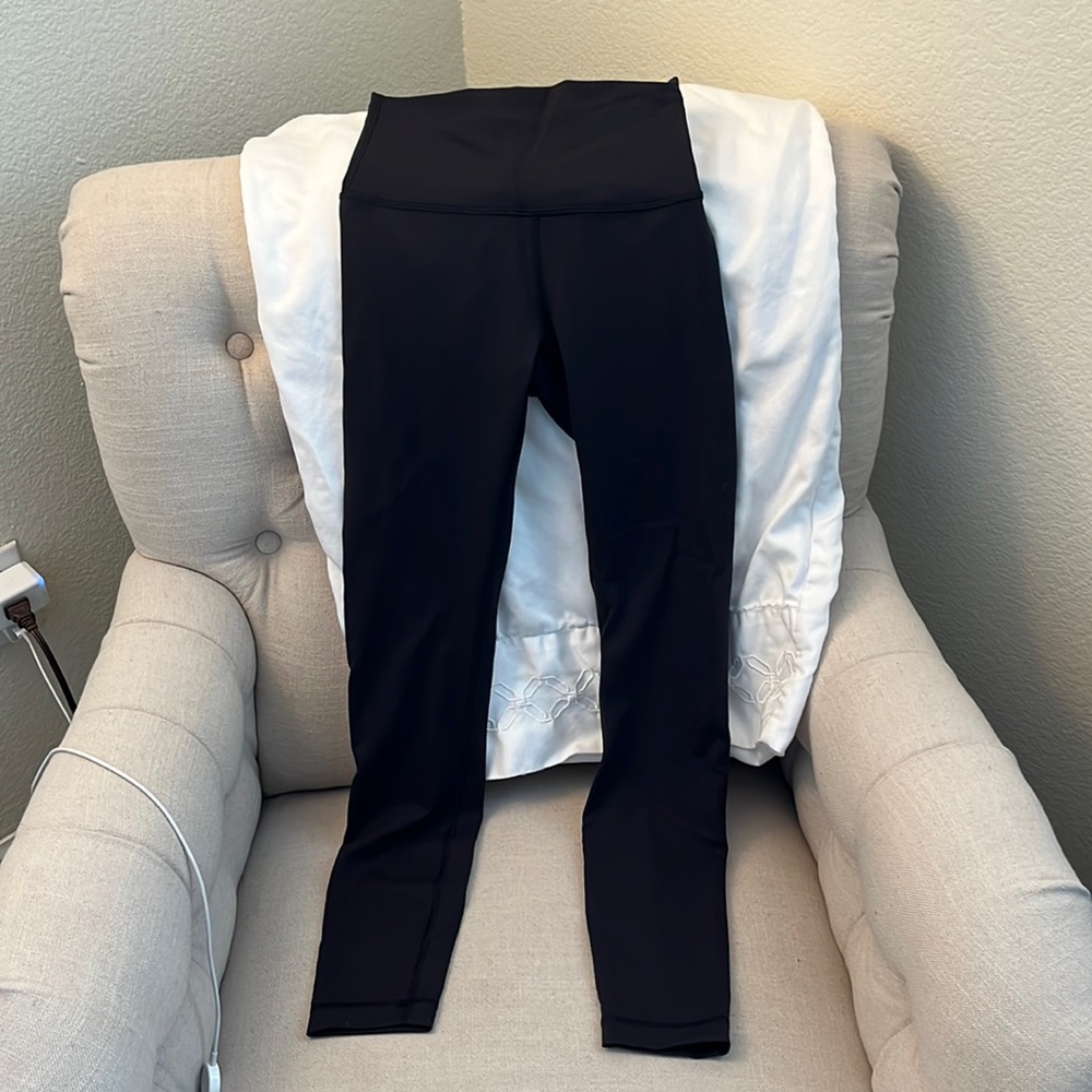Lululemon align pants with adjustable waist, black size 2